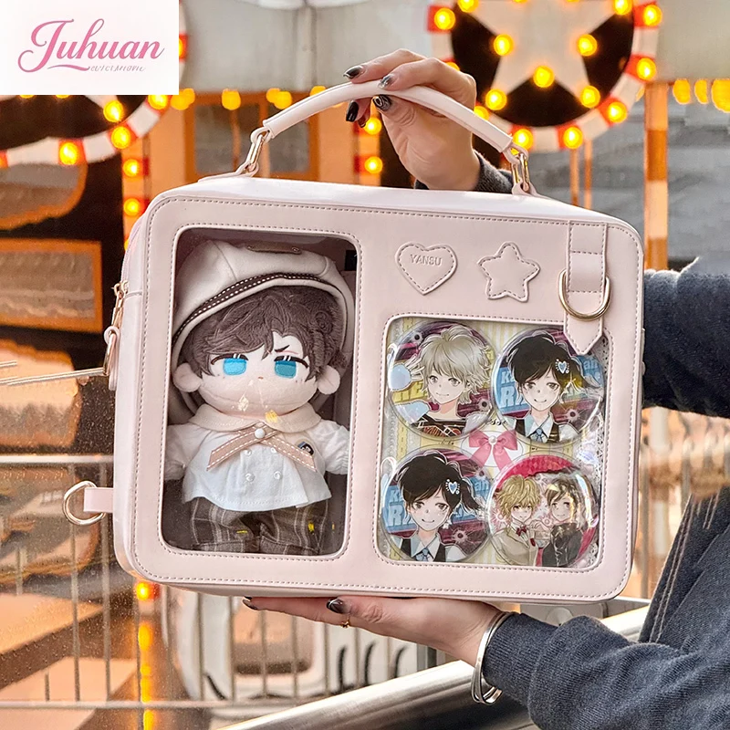 Borse da donna originali giapponesi con cubo di zucchero, borsa per bambini, borsa per bambini, zaino ltabag, può contenere una borsa a tracolla singola per bambola in cotone da 20 cm