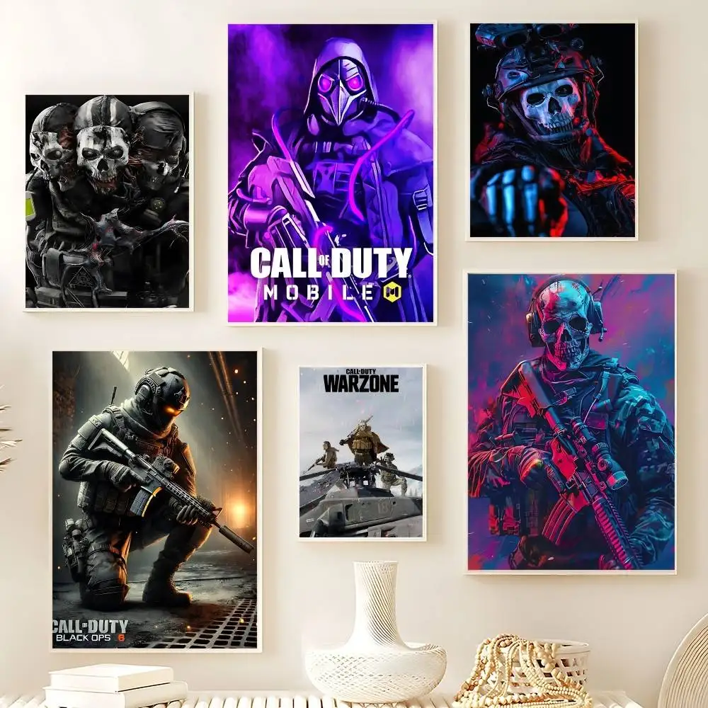 C-Call Of D-Duty Classic Anime Poster HD Quality Wall Art Retro Posters For Home Room Wall Decor Kawaii Room Decor