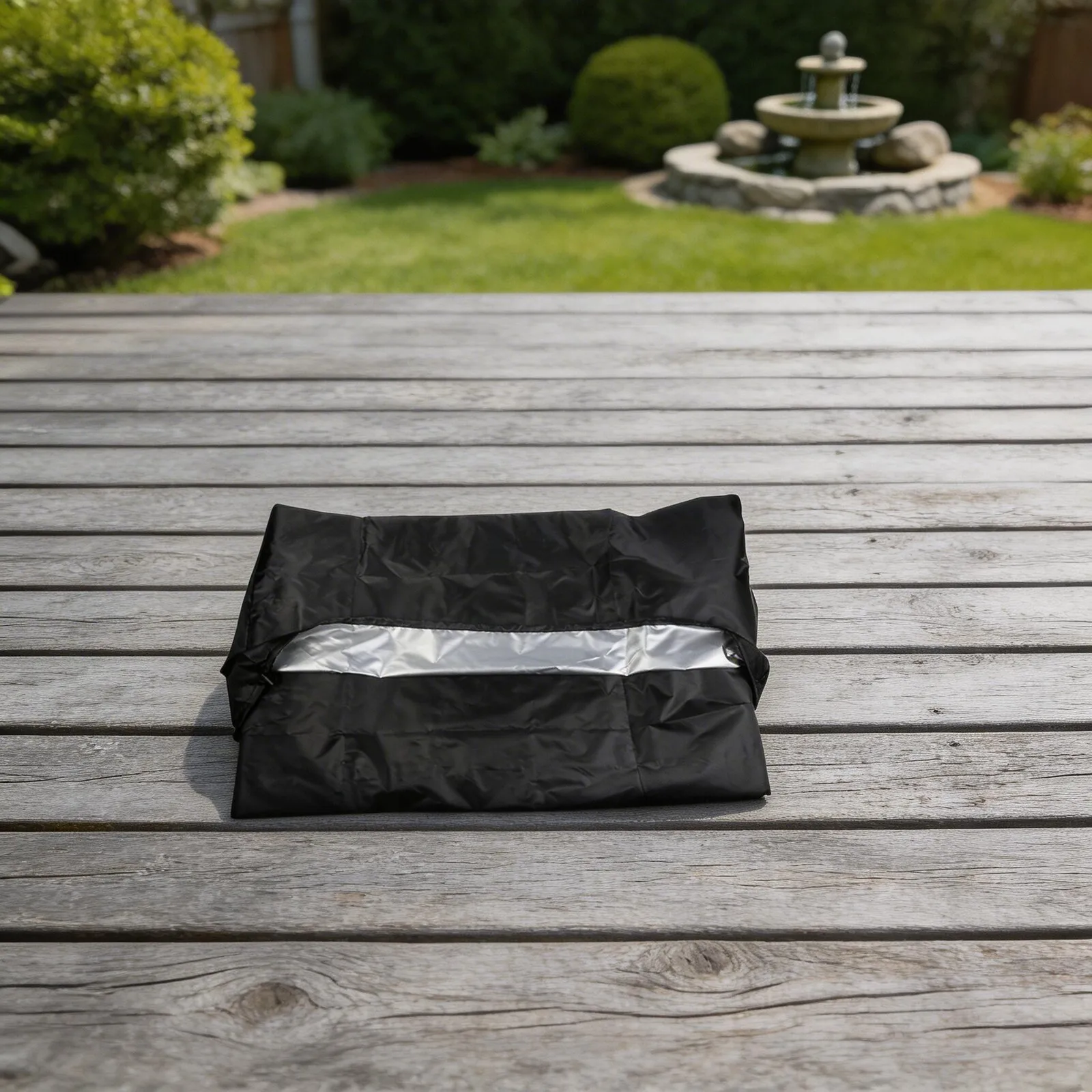 

Outdoor Fountain Cover 40x24x19 inch for Cascading Bowls and Stone Fountains with Windproof Drawcord and Ventilation
