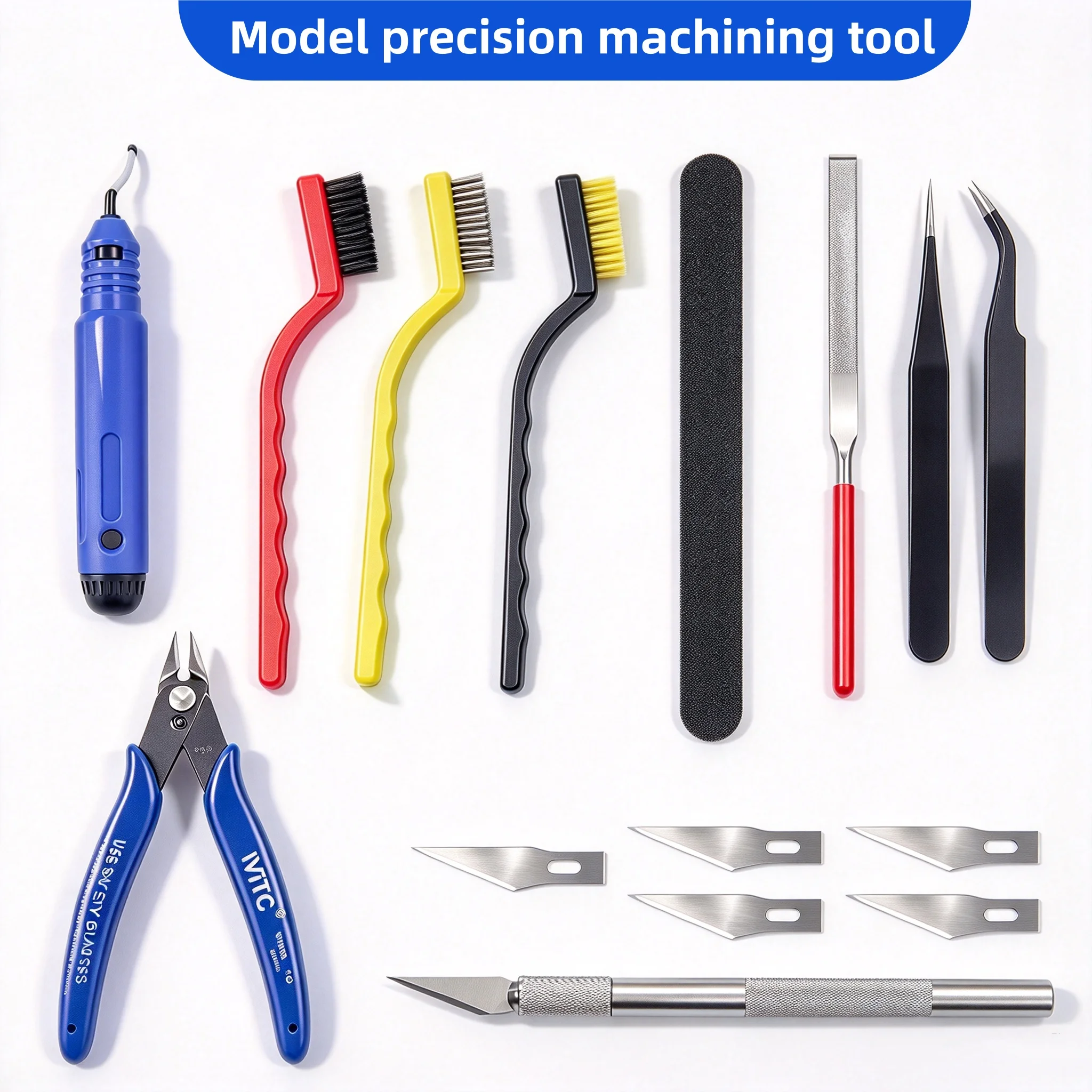 Modeling Tool Kit Tweezers Hobby Knife - 3D Printer Model Finishing Tool Kit,