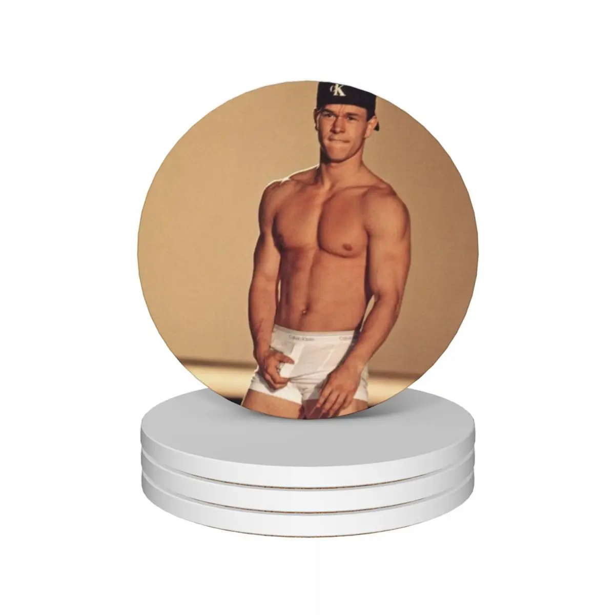 

Mark Wahlberg Ceramic Coasters (Set of 4) for drinks set mat for dishes Coasters