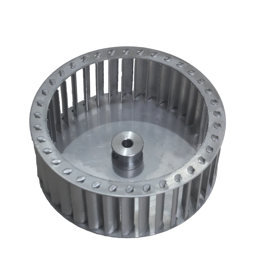 

138mm diameter 50mm height 8mm shaft smallr impeller vane blower fan wheel 304 stainless steel