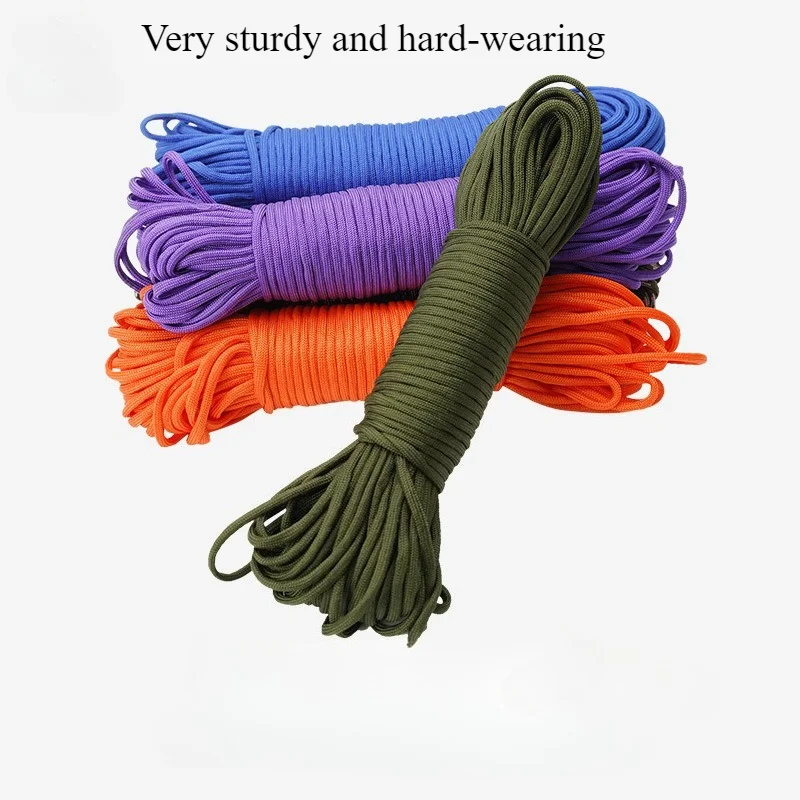 

4MM Seven Core Parachute Rope for Outdoor Camping Tactical Gear 31m/Bundle Hiking Hunting Accessories Multitool Tools Sport