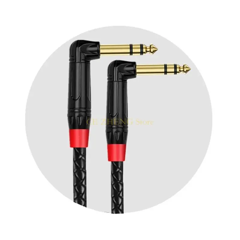 E56B instrumento 1/4 polegadas 6,35 mm interconexão estéreo masculino Linha 6,35 mm