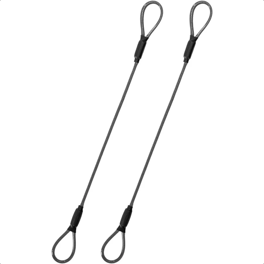 

Стальной трос длиной 3, м, защитный трос для путешествий на открытом воздухе, плетеный страховочный трос со стальным покрытием, безопасный трос с замком, цепь для троса