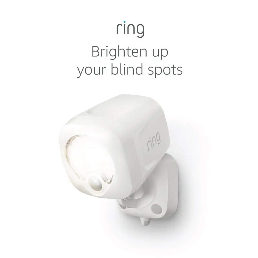 

Motion-Activated Spotlight with Bright LEDs, Compatible with Smart Home Systems, White