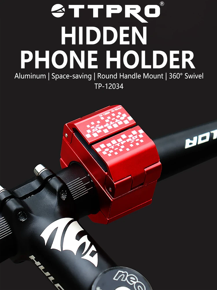 AliExpress TTPRO 360° Rotatable Invisible Bike Phone Mount Folding Bicycle Handlebar Holder for Mountain &Road Cycling Navigation Accessory