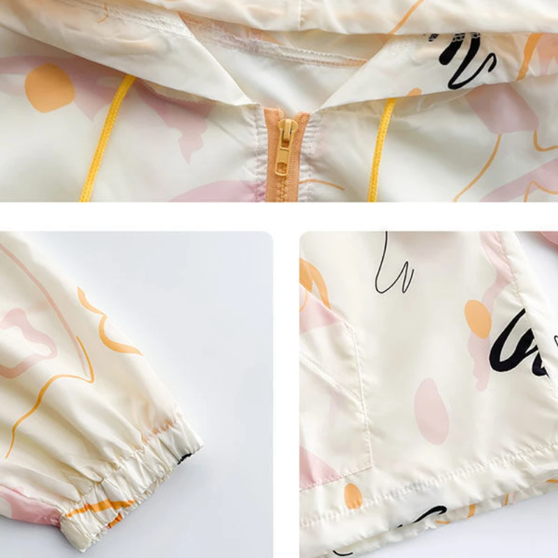 Basic Jassen Dames Kawaii Studenten Losse Zonwering Dunne Koreaanse Mode College Zoete Casual Vakantie Ademend Outdoor Ins