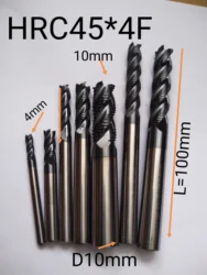 4mm 6mm 8mm 10mm 12mm 16mm14mm4 flutes HRC45 Roughing End Mills Milling cutters CNC Carbide router bits milling bits