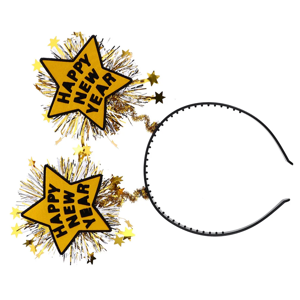 

Star Headband New Year Party Headband Star Tinsel Decorative Glitter Hair Accessories for Women Celebration