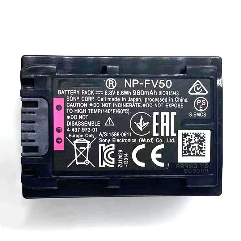 NP-FV50 NPFV50 FV50 do baterii Sony FV30 FV50 FV70 FH100 HDR-CX170 HDR-CX300 CX180 CX360 CX700 CX370 PJ30 PJ10 XR160