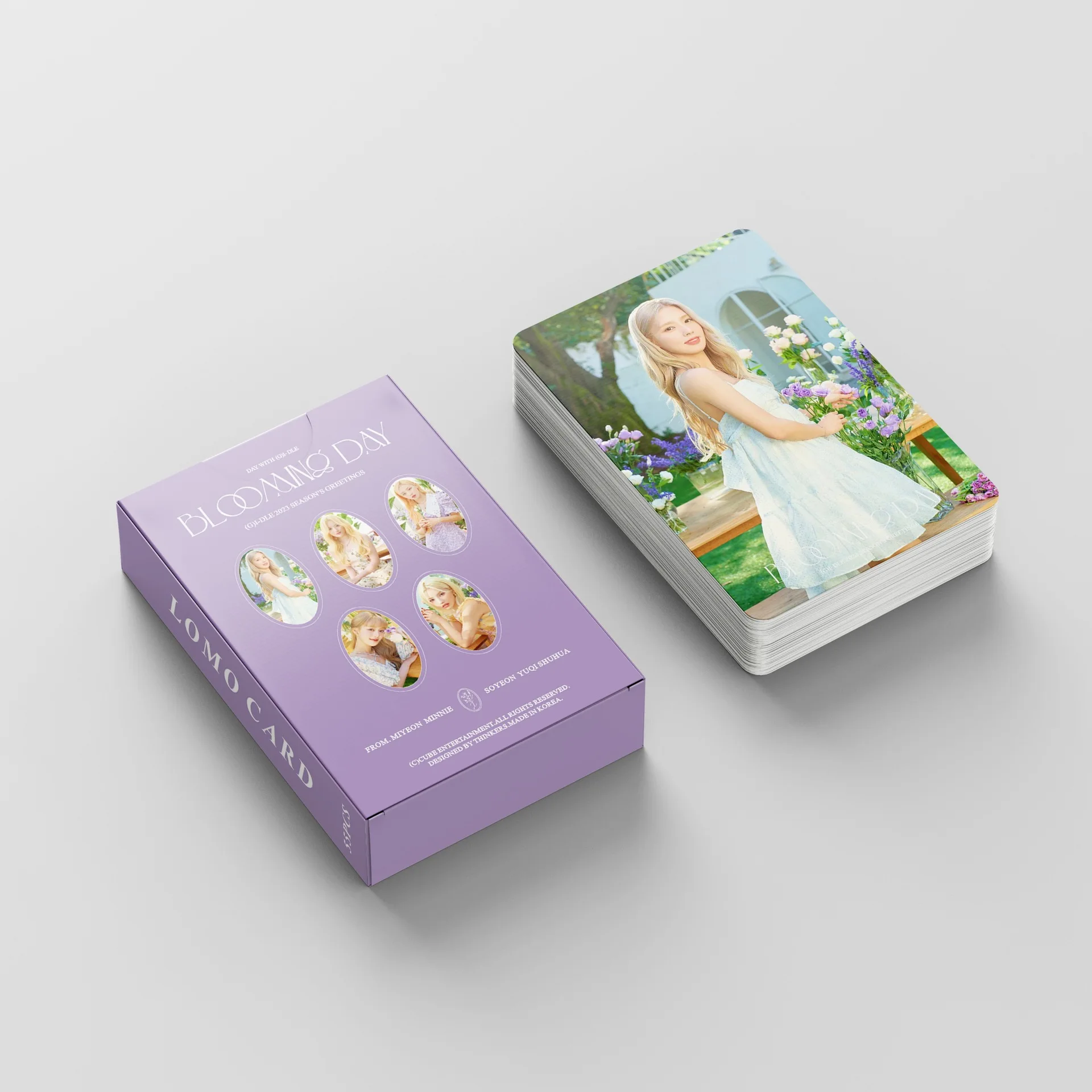 Imagem -03 - Kpop Gidle Inever Die Lomo Cards Seasons Greetings Photo Card Album Cartão Postal Fãs Coleção Gift g I-dle Album 2023 55 Pcs por Conjunto