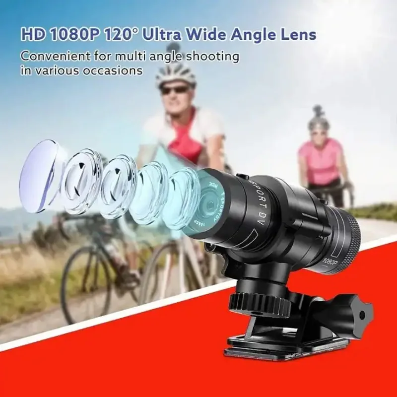 Imagem -02 - Waterproof Mini Sports Câmera Gravador de Vídeo dv Filmadora Motocicleta Bicicleta Bicicleta Capacete ao ar Livre Ação hd 1080p