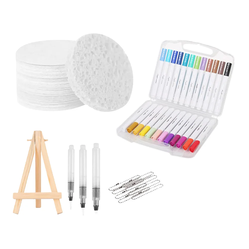 Magic Canvas Sponge DIY Creative Activity Bubble Drawing Pen 12 Colors Bubble Popcorn Drawing Pen for Greeting Birthday Cards view 5