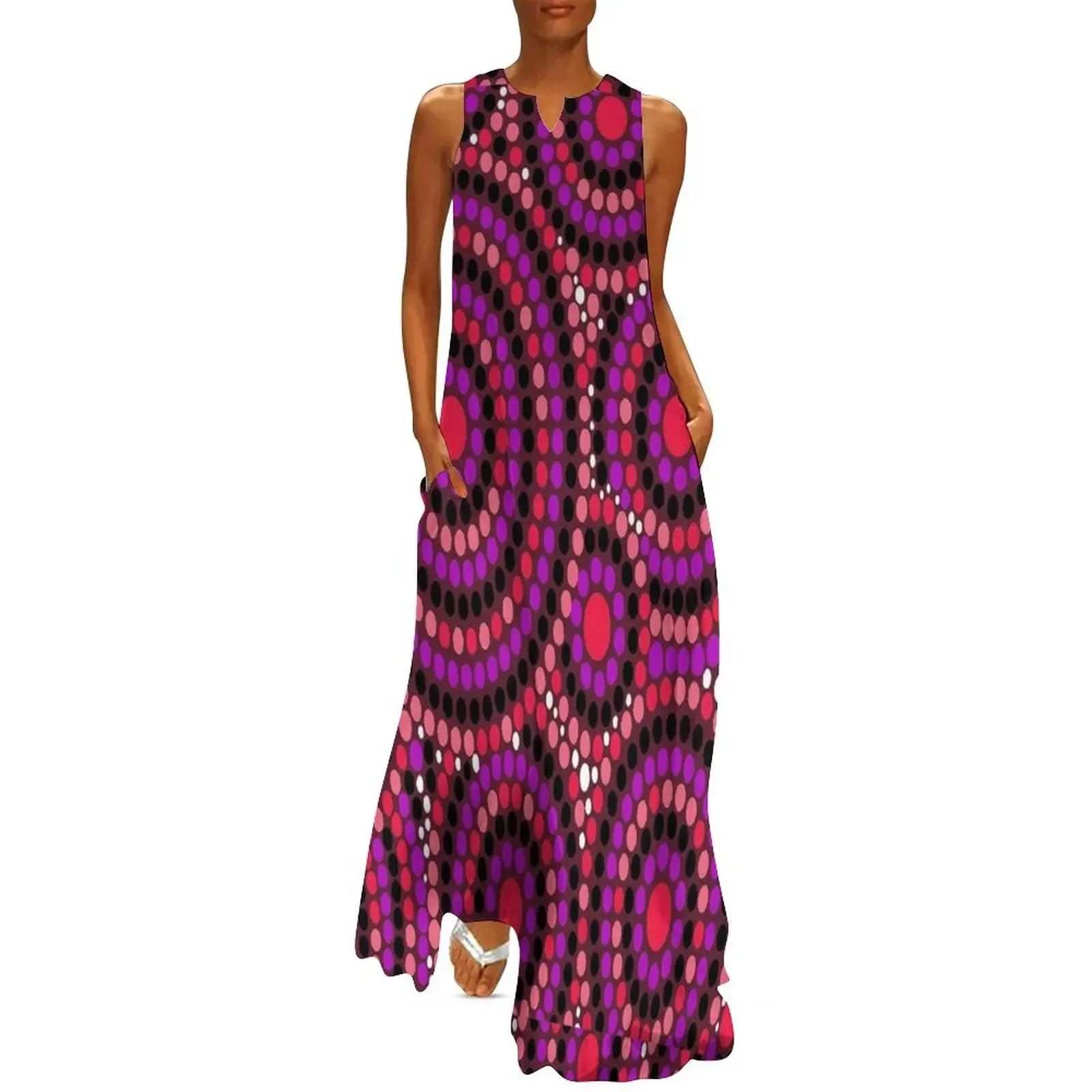 

Australian Aboriginal Art Pattern Long Dress dresses women summer 2025 women party dresses long sleeve dress Dress