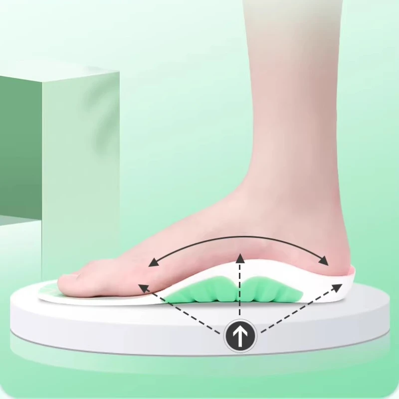 Arch Support Whale Insole Sports Shock Flat Foot Special Non Collapsing Men's Women's Insole High Arch Standing Without Fatigue