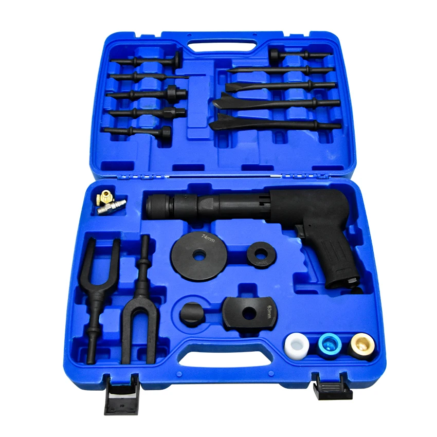 Pneumatic Concrete Breaker Ball Joint Auto Repair Set Remover Flat Point Chisel Plane Air Hammer kit Pneumatic Separating Fork