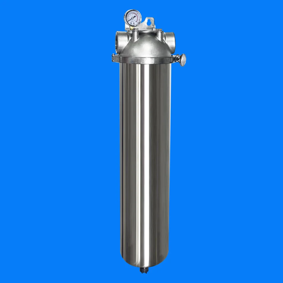 QZ133-20inch Manual Pre-filtration Filter Stainless Steel Domestic Water Prefilter For 20000L For Hotels RVs Car Outdoor Use