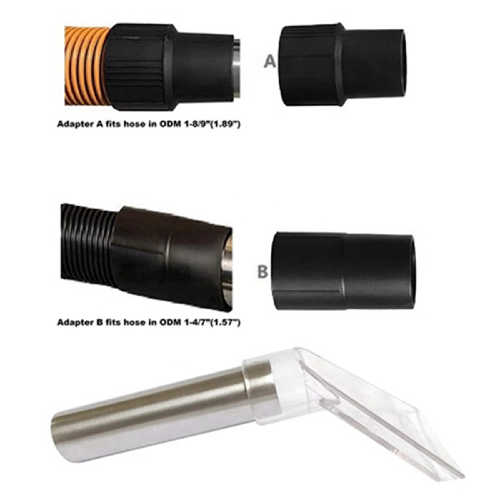 가전 ​​제품 부품 4Pcs 회전 헤드 진공 청소기 노즐 클리너 브러시 흡입 바닥 노즐 어댑터 회전 헤드 카펫 청소