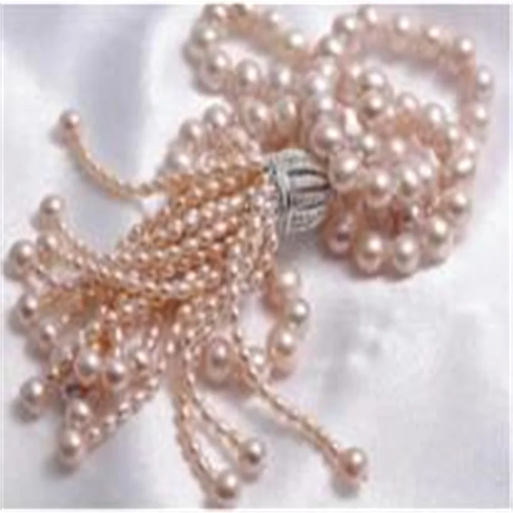 Fashion Luxury Fringe 8-9mm Long 100% Natural Natural Pearl Necklace Suitable for Wedding and 32 Inch Party