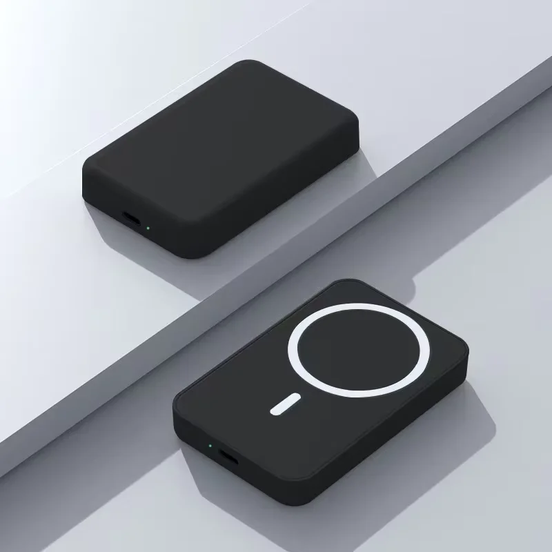 باور بانك مغناطيسي 10000 مللي أمبير 15 وات مع حامل قابل للطي وشحن سريع وشاحن لاسلكي محمول وبطارية احتياطية لهاتف iPhone Android #6