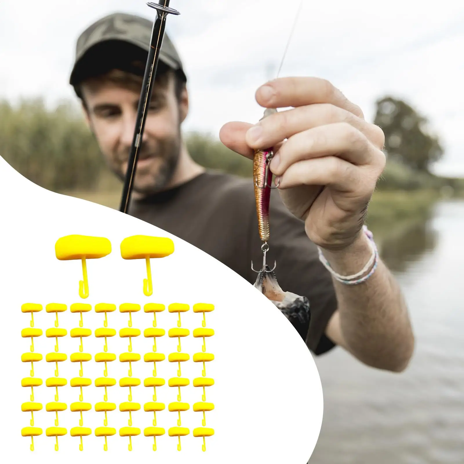 

Оснащение для волос карпа, 50 шт., снасти в форме кукурузы, стопор для приманки, стопор для приманки для форели, окуня, трески, соленой воды, пресной воды, реки