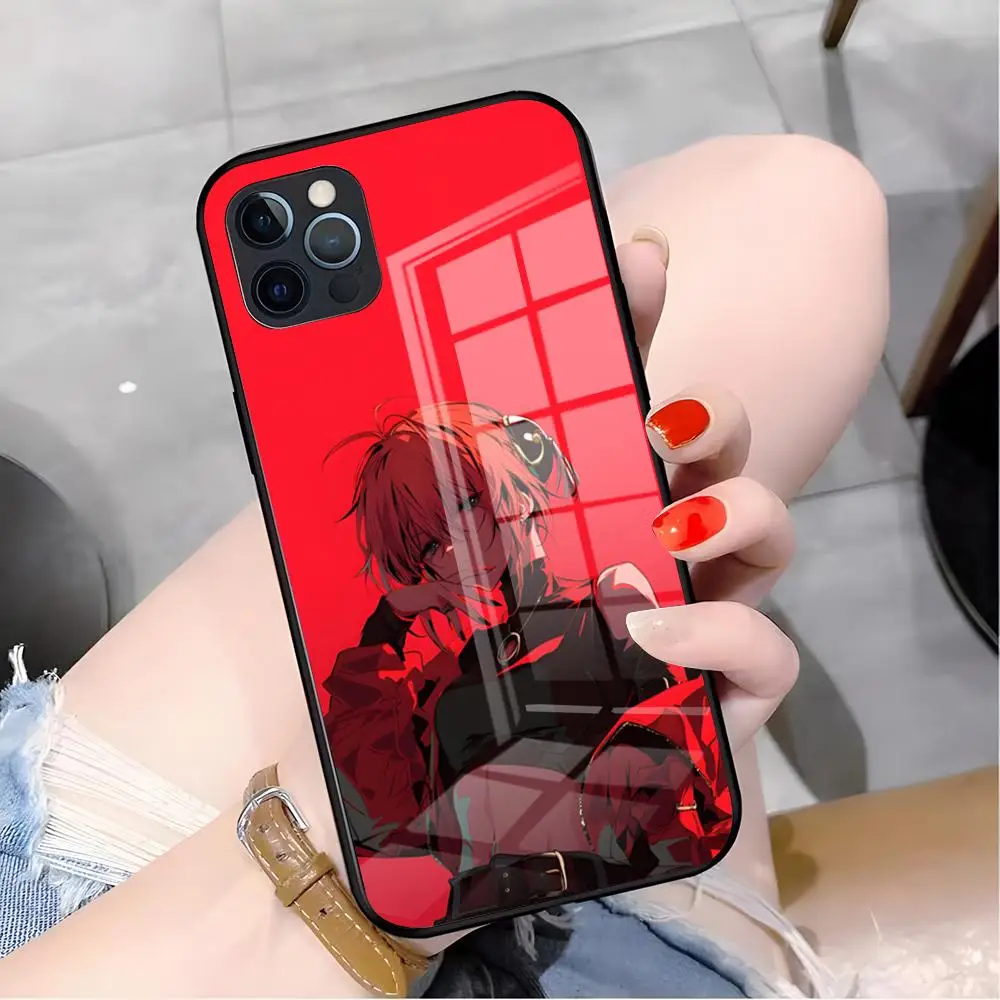 Anime Gintama Handyhülle für iPhone 17 Pro Max 16 15 14 Pro Max 13 11 X Xs Xr 8 7Plus Glasabdeckung