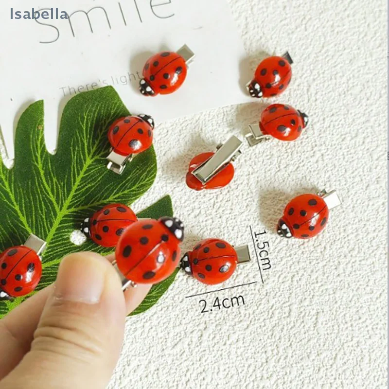 💕 مشبك شعر على شكل خنفساء واقعي على الطراز الكوري، مشابك شعر على شكل حشرة حيوانات إبداعية، مشبك جانبي لغرة الطلاب، إكسسوار شعر ممتع