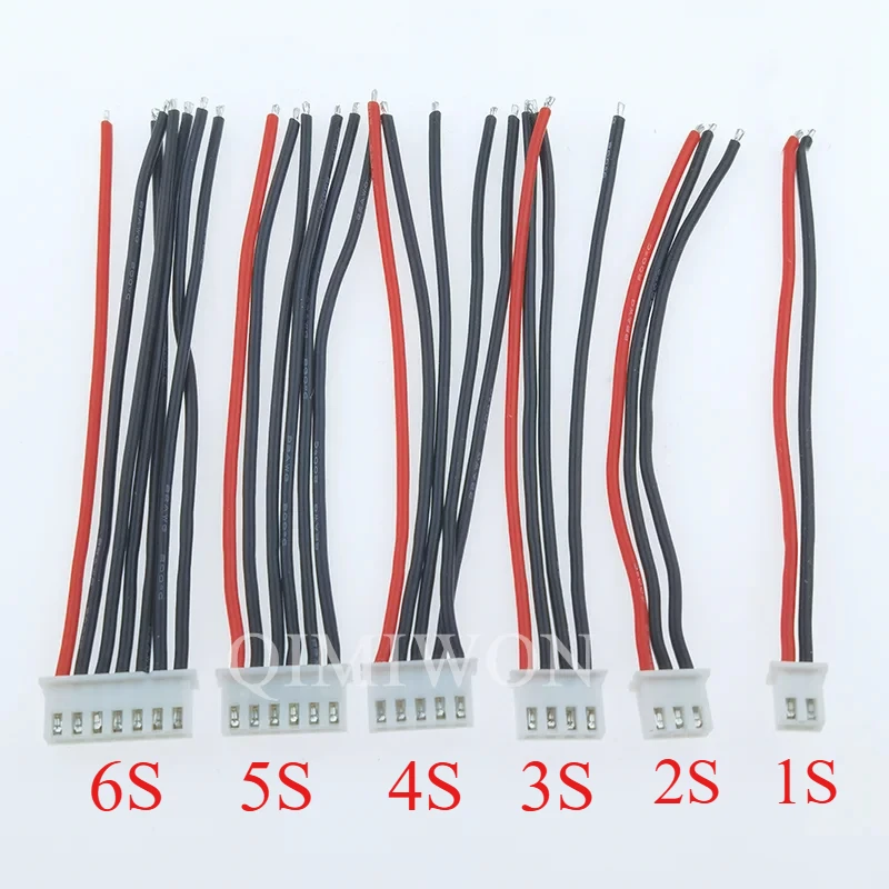 

5pcs 2s 3s 4s 5s 6s 7s 8s 9s 10s LiPo Battery Balance Charger Plug Line/Wire/Connector 22AWG 100mm JST-XH Balancer Cable