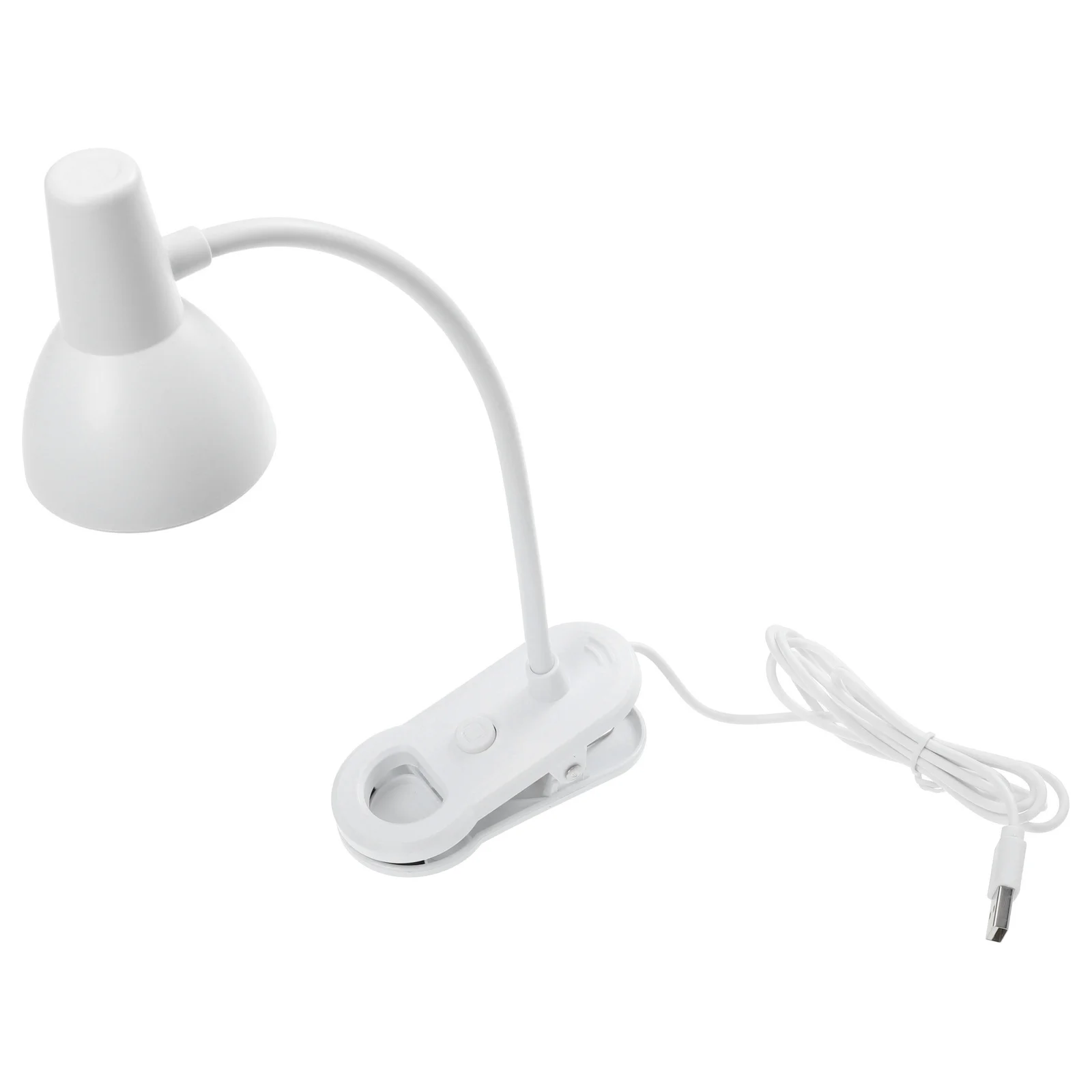 1pc Usb Clip Lamp Design Durable Button-Controlled Led Light For Night Reading Studying Home Decor Bedside Use