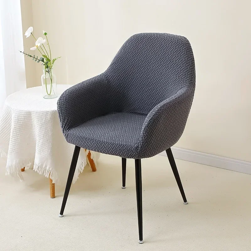 1/2 stücke Jacquard Stuhlhussen Hohe Arm Esszimmer Stuhl Abdeckung Elastische Stuhl Sitz Schonbezug Schutz für Hochzeit Wohnzimmer hause – Detail 17