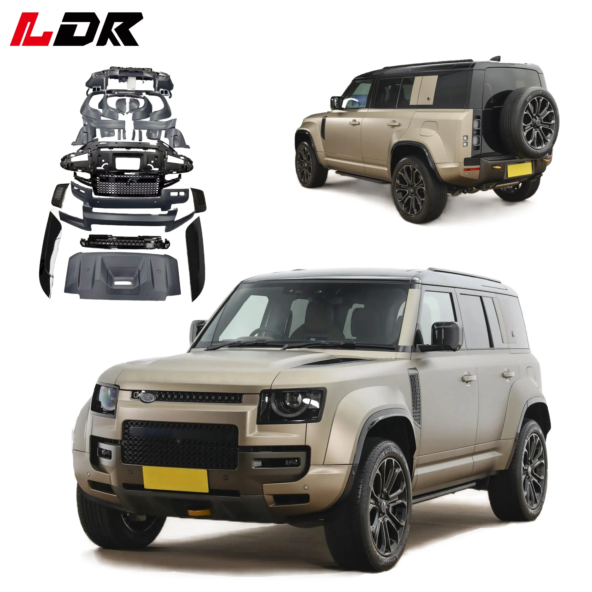 Hot Selling LDR Bumper for Defender OCTA 2010-2017 New Style Retrofit Bolt-On Installation 1 Year Warranty Model