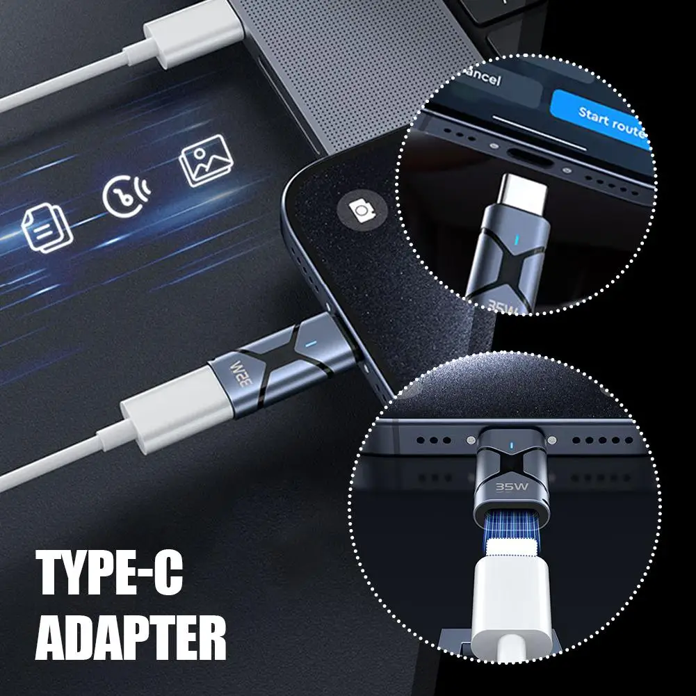 Adattatore da 35 W femmina a USB C per iPhone serie 16/15 USBC tipo C per caricare il connettore di sincronizzazione dati L1W8