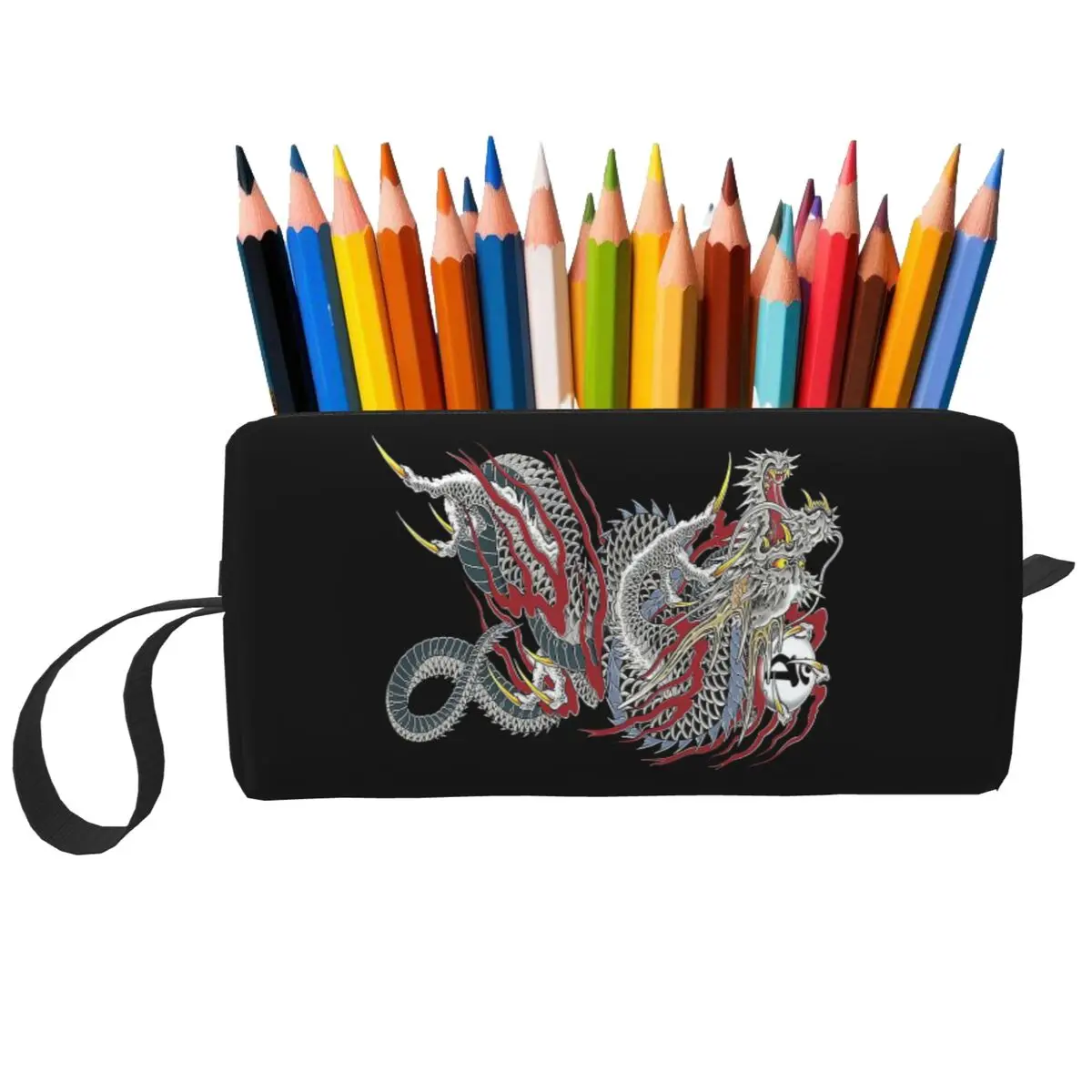 Kiryu Kazuma - Dragon Of Dojima (Yakuza) Makeup Bag Cosmetic OrganizerToiletry Cosmetic Bag for Women Beauty Travel Pencil Case