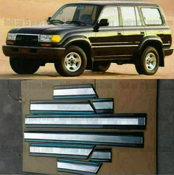 For Toyota Land Cruiser LC80 FJ80 4500 1991-1996 8pcs Wheel Drive Side Door Molding Trim Cover