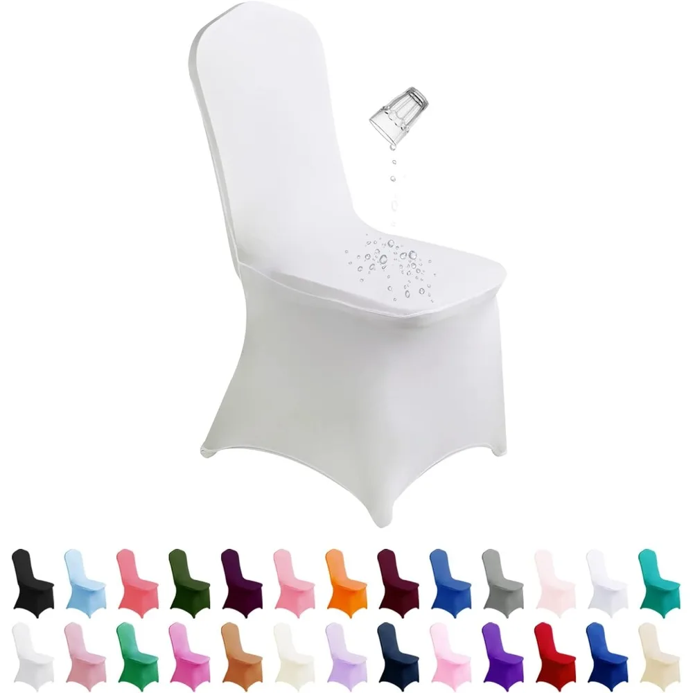 

Водонепроницаемые чехлы на стулья из спандекса — 25 шт., эластичные чехлы из полиэстера для обеденных стульев, защитные чехлы для уличной мебели