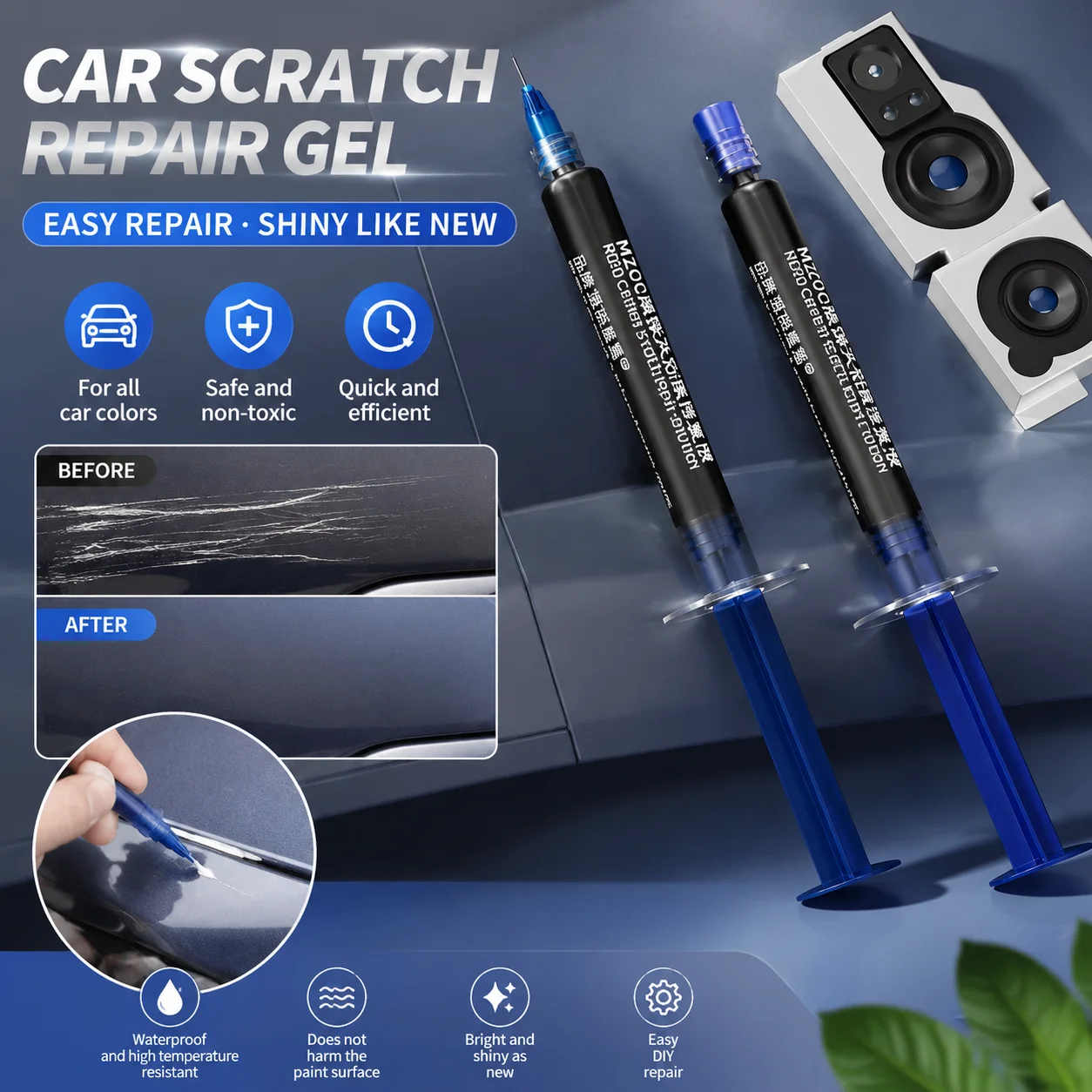 LANRUI M200 3ML Mobile Camera Scratch Repair Liquid – Removes Spots, Scratches & Stains, Phone Lens Restoration Tool
