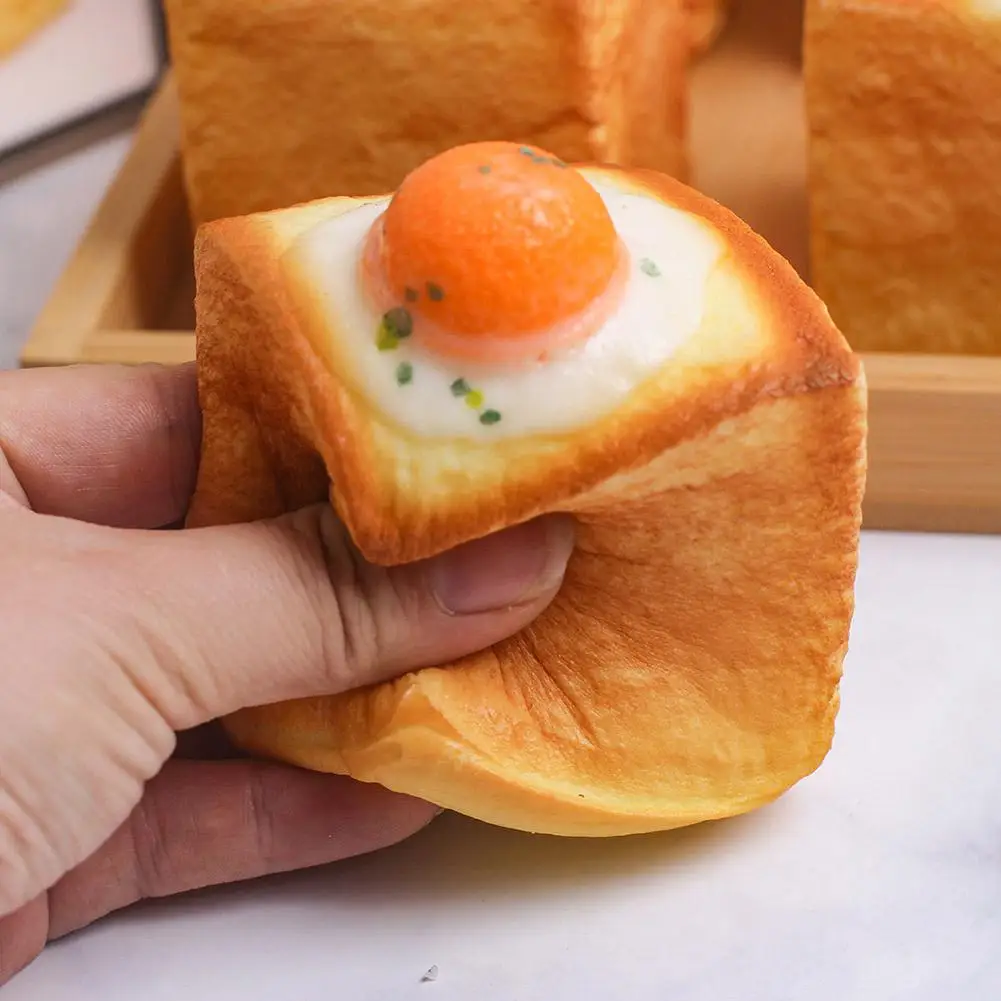 Simulation Bread Toast Squishy Toys Donuts Slow Rising Rebound Squeeze Toy Anti Stress Relief Toys for Kids Adults Desktop Decor