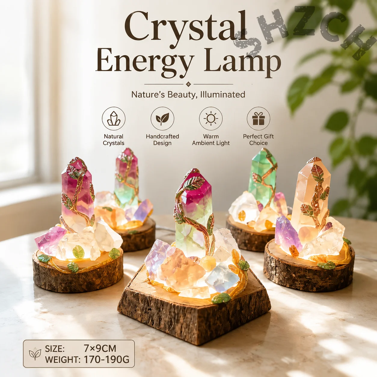 Handmade Natural Rough Crystal Spire Ornament for Home Decor and Mindful Spaces