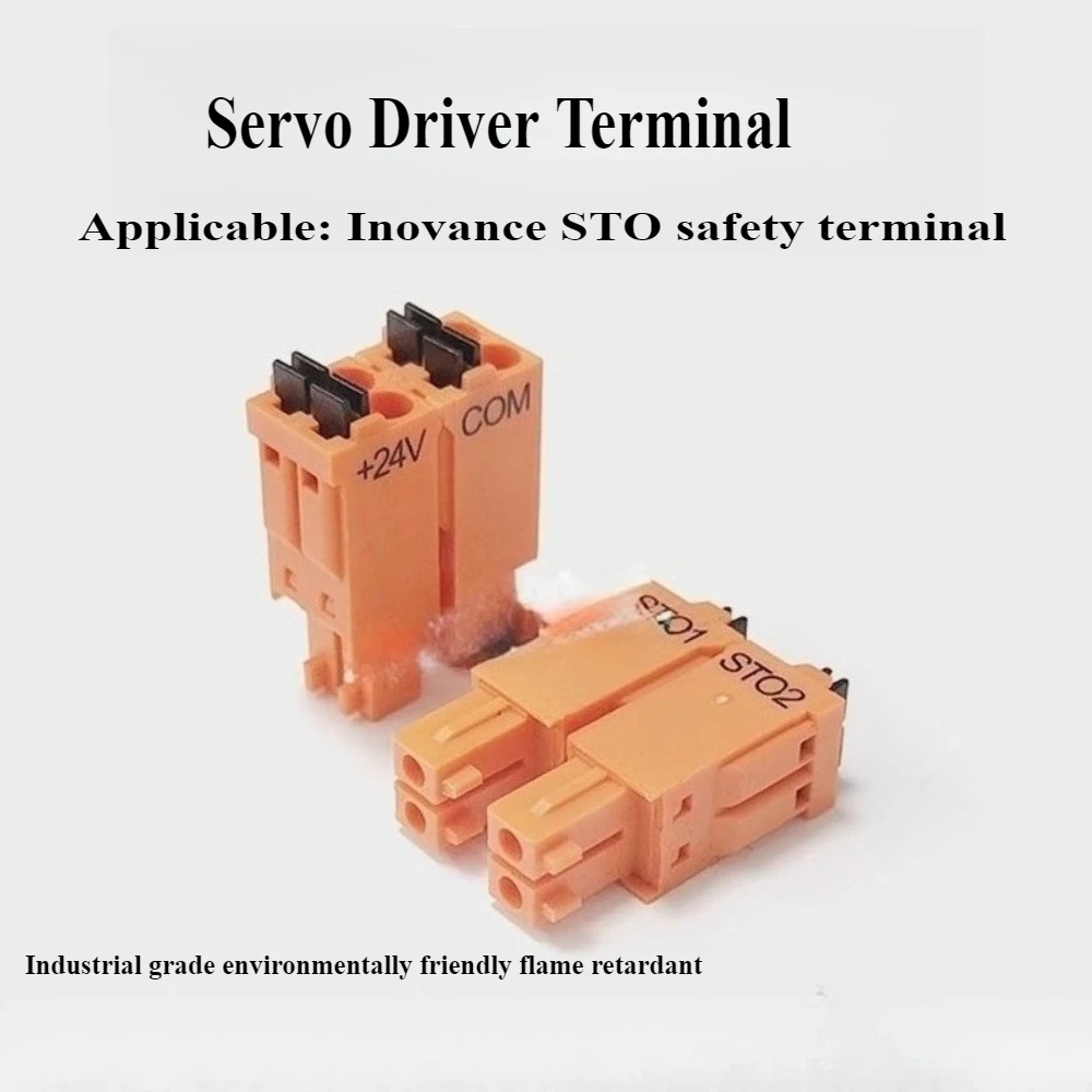 

1 PCS Suitable for Inovance SV630P/660N Servo Drive STO Safety Terminal Orange 4-core DC24V Wiring Plug 1Pice