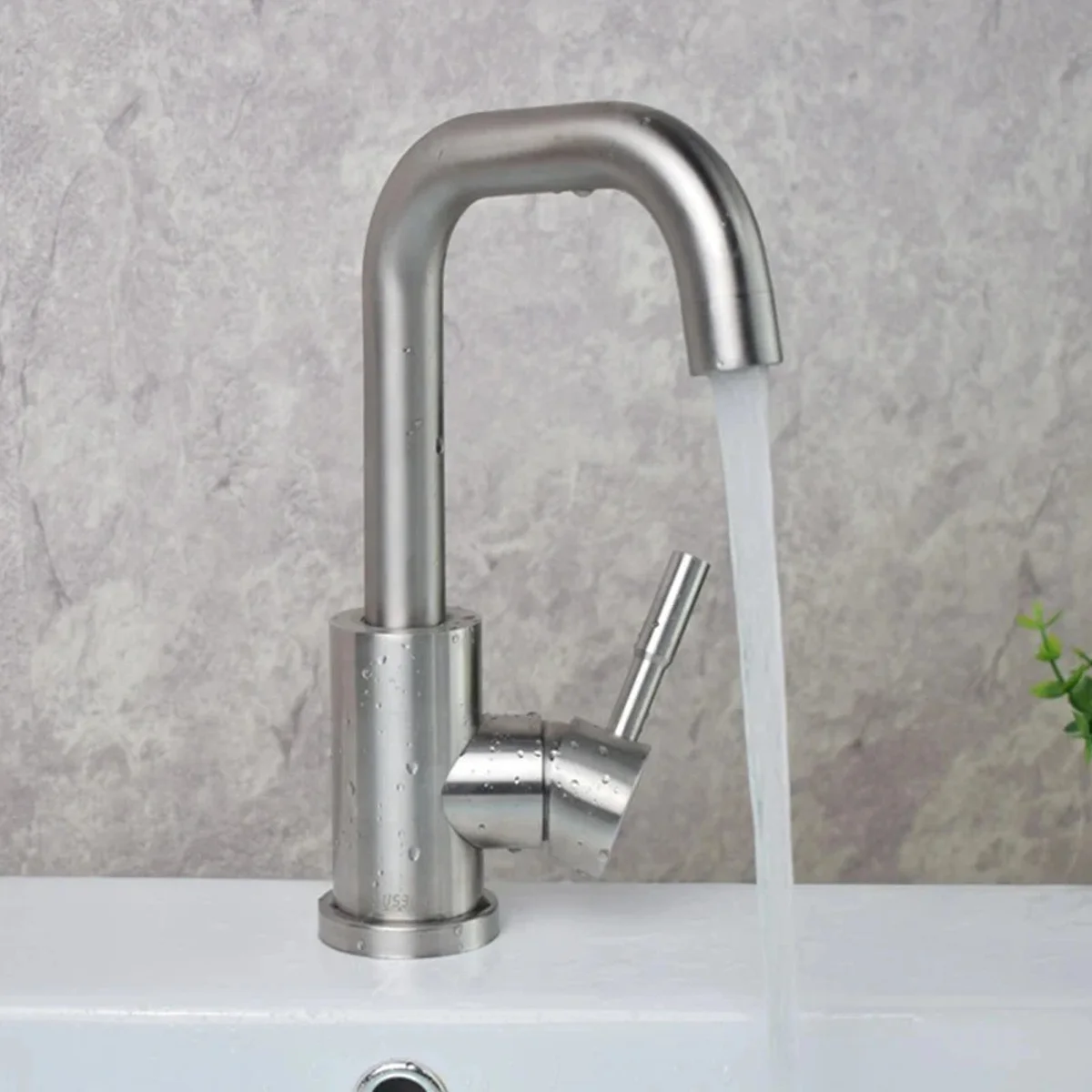 Shinesia Bathroom Basin Faucet Matte Black Series for Sink Vessel Stainless Steel Hot and Cold Water Mixer Tap Crane