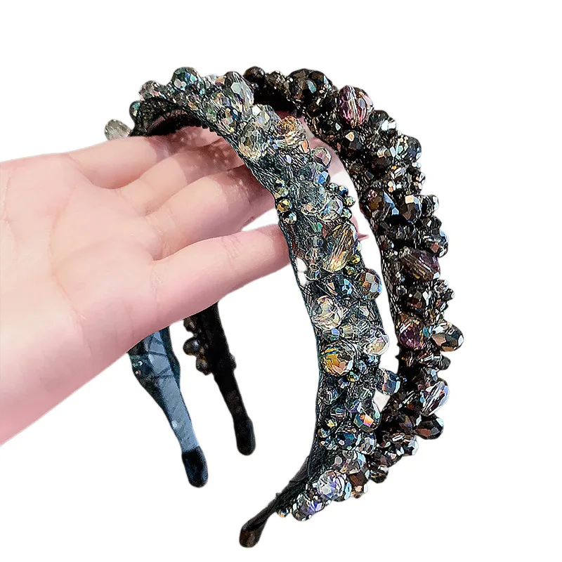 

CL fashion high sense crystal headband new high cranial top headband new go out pressure hair comfortable hair accessories