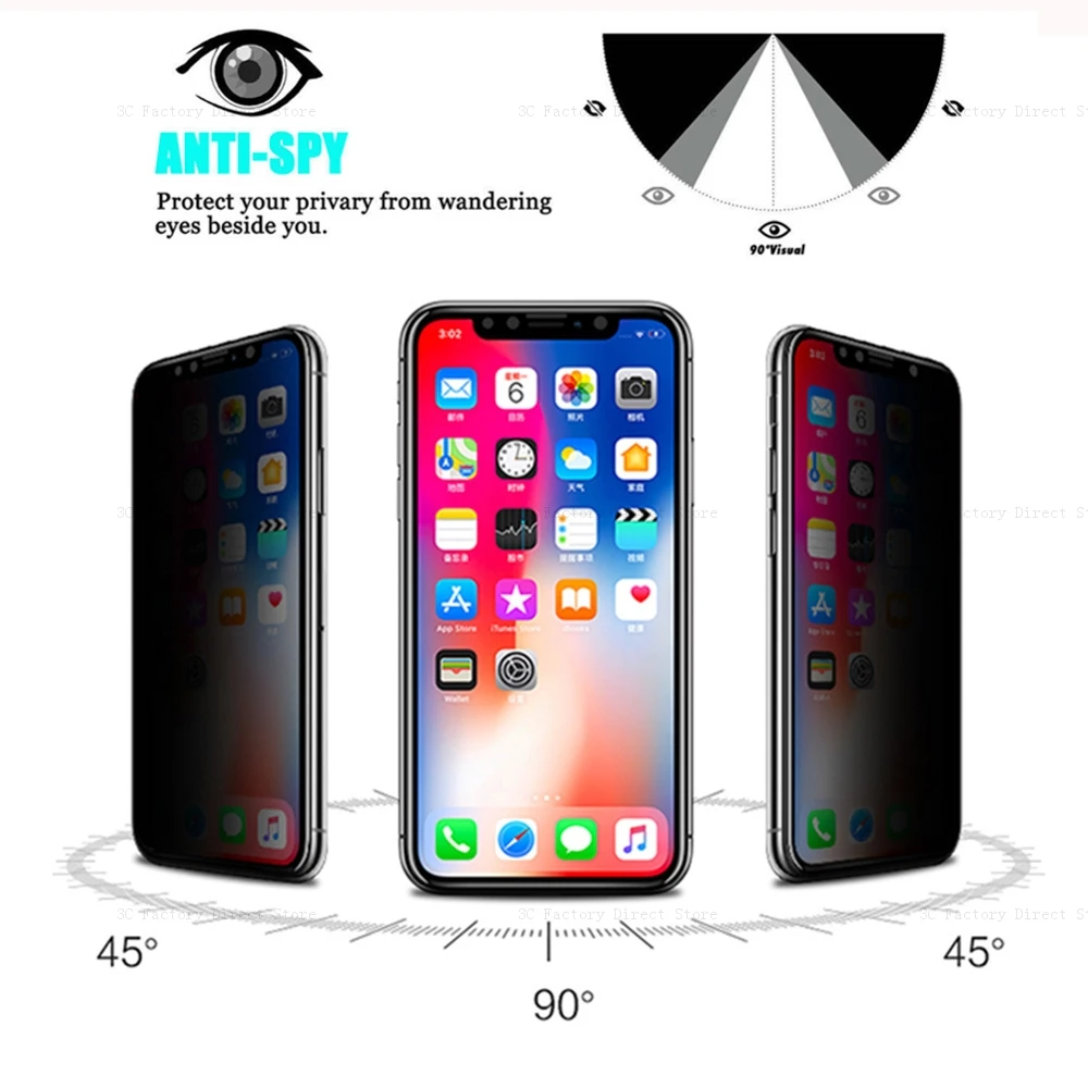 Anti Spy Tempered Glass For Samsung S21 Plus S23 S22 Ultra Note 20 10 S10 Lite Privacy Screen Protector M31S M21 M10s Film