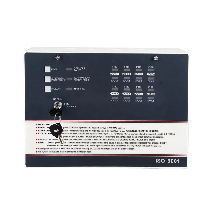 system control panel 4 zone 50Hz/60Hz conventional fire alarm