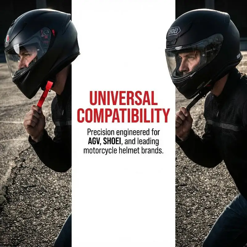 Motorcycle Helmets Quick Release Buckle Double D Buckle Safe Quick Release Clip Strap Helmet Lock Socket For Motorcycle Helmets