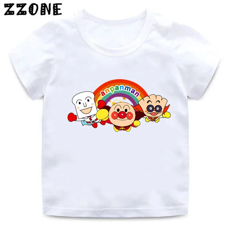 

Hot Sale Anpanman and Baikinman Graphic Cartoon Kids T-Shirts Funny Girls Clothes Baby Boys T shirt Summer Children Tops,ooo5254