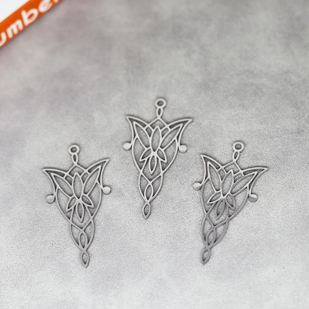 3pcs/Lot Stainless Steel Hollow Out Geometric Pendant Accessories For Fashion Jewelry Making DIY Handmade Craft