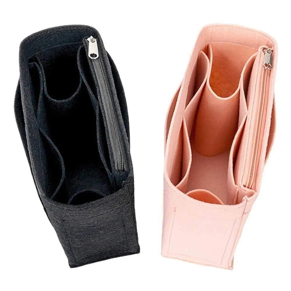 Portable Soft Handbag Insert Bag Confidential Felt Insert Bag Purse Liner Inner Bag Travel Bag Insert Pouch Outdoor Organizer