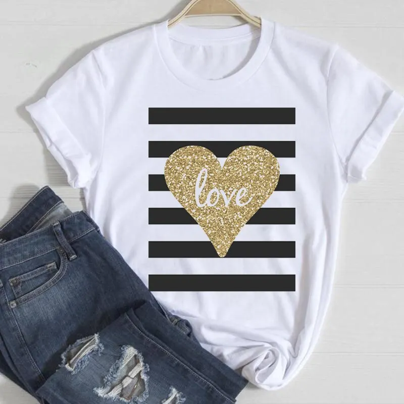New Geometric Pattern Women\'s T-shirt Summer Fashion Casual Top Harajuku Style Graphic Tshirts  Oversized T Shirt