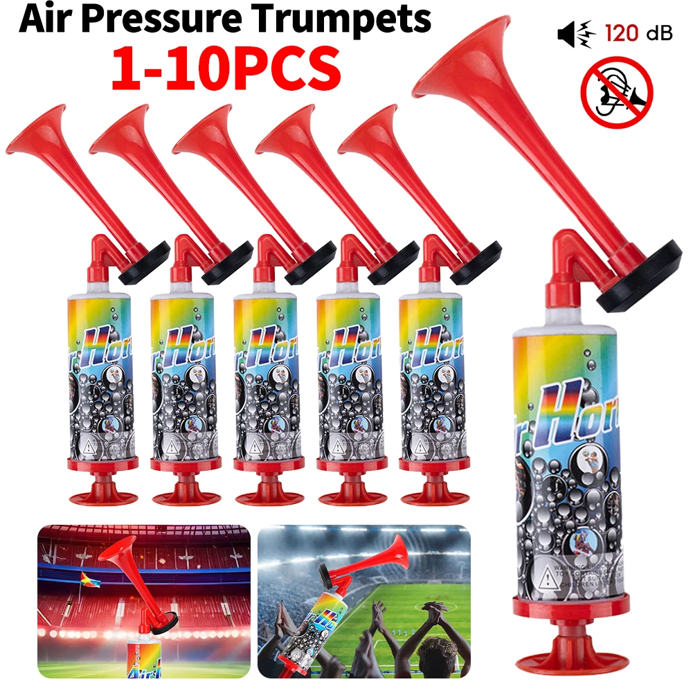 

Football Championship Fanfare Reusable Air Pressure Trumpets Football Stadium Horn for Boating Sports Events Birthday Parties